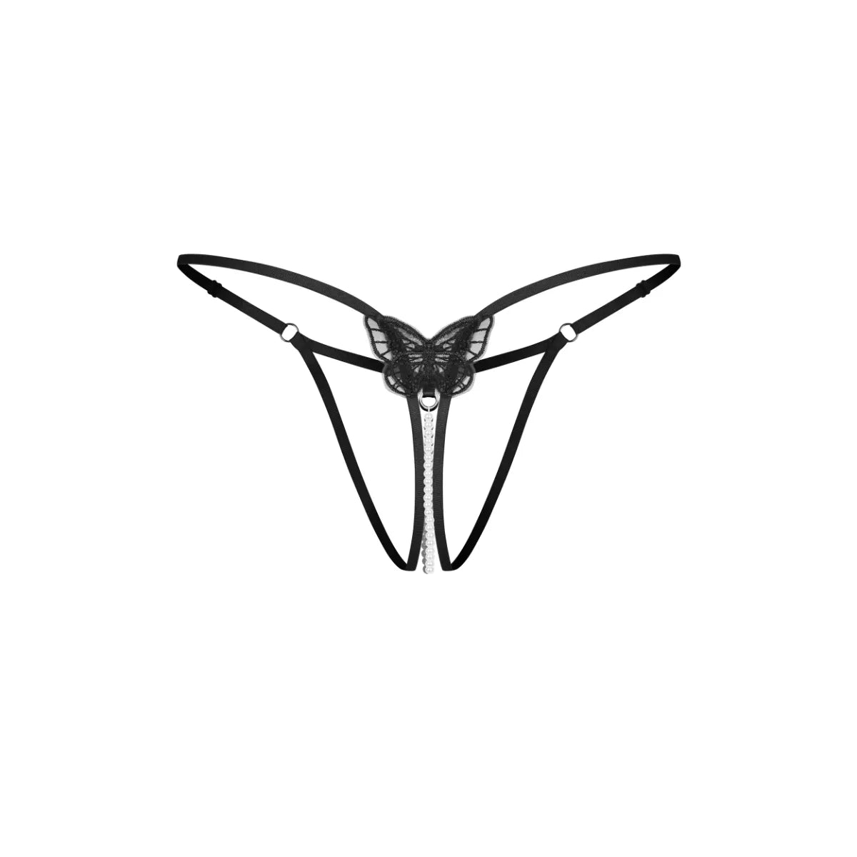 Obsessive - Isseme Crotchless Thong - Black