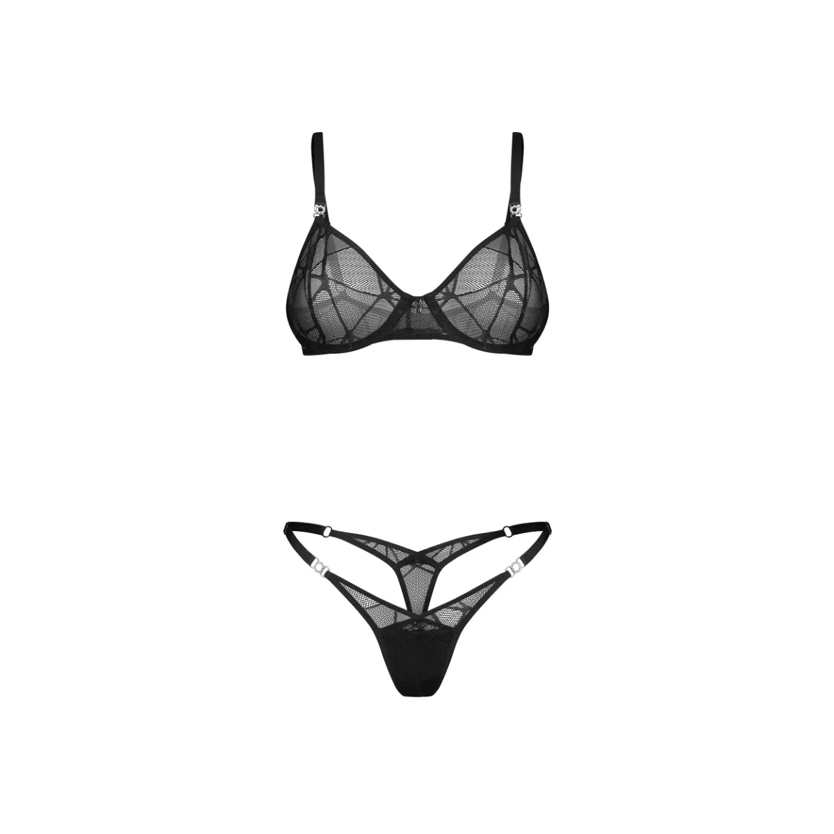 Obsessive - Conjunto Olianna de 2 Peças - Preto