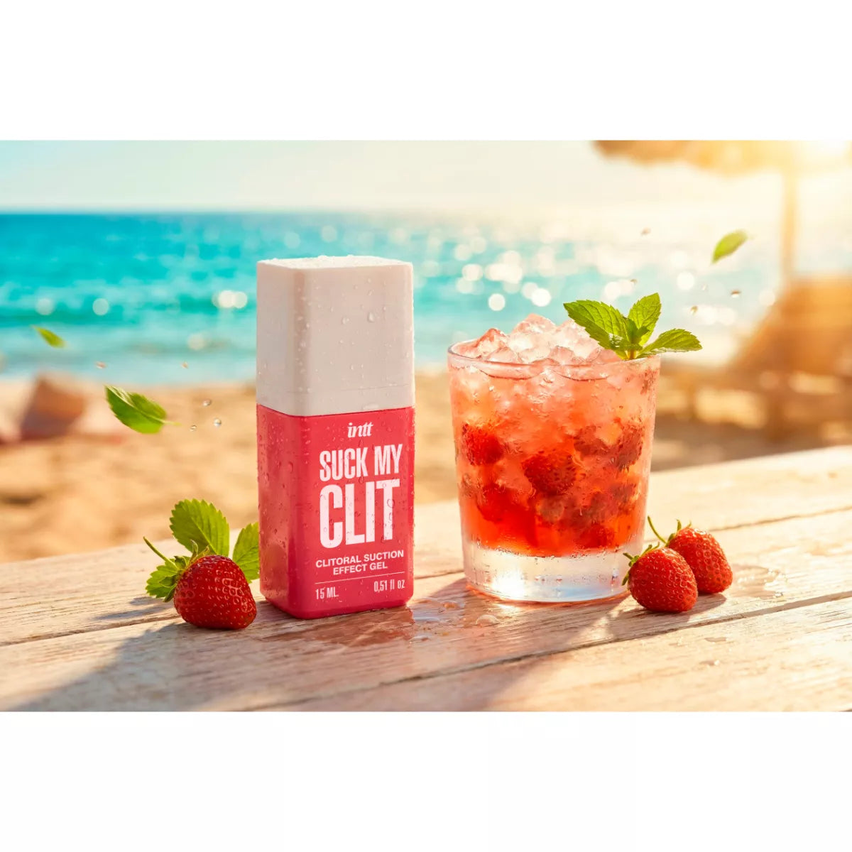 INTT - Suck My Clit Gel Wild Strawberry - 15ml