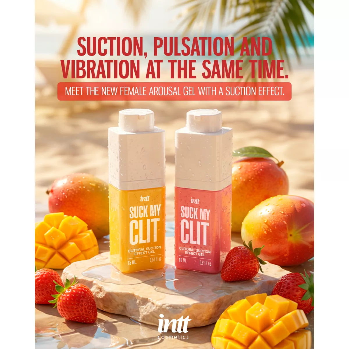 INTT - Suck My Clit Gel Wild Strawberry - 15ml