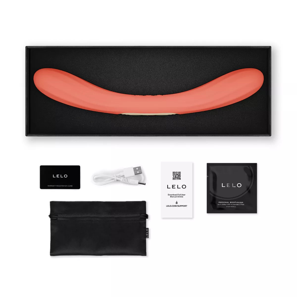 LELO - BOOMERANG Dual Vibrator - Coral Red