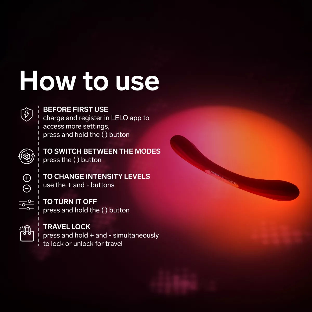 LELO - BOOMERANG Dual Vibrator - Cerise