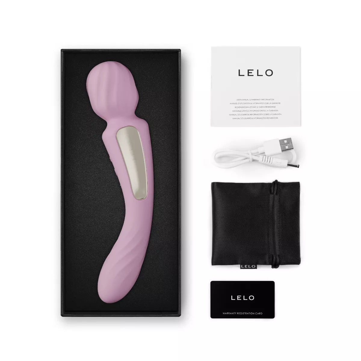 LELO - SWITCH Double Wand Vibrator - Soft Pink