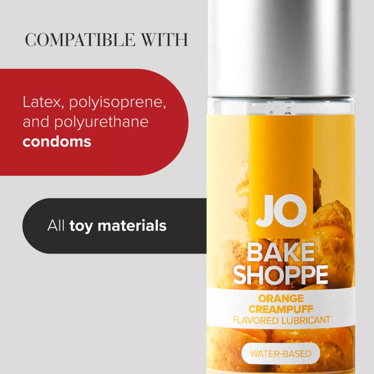 JO - Lubrificante Creme Puff Laranja Bake Shoppe - 60ml