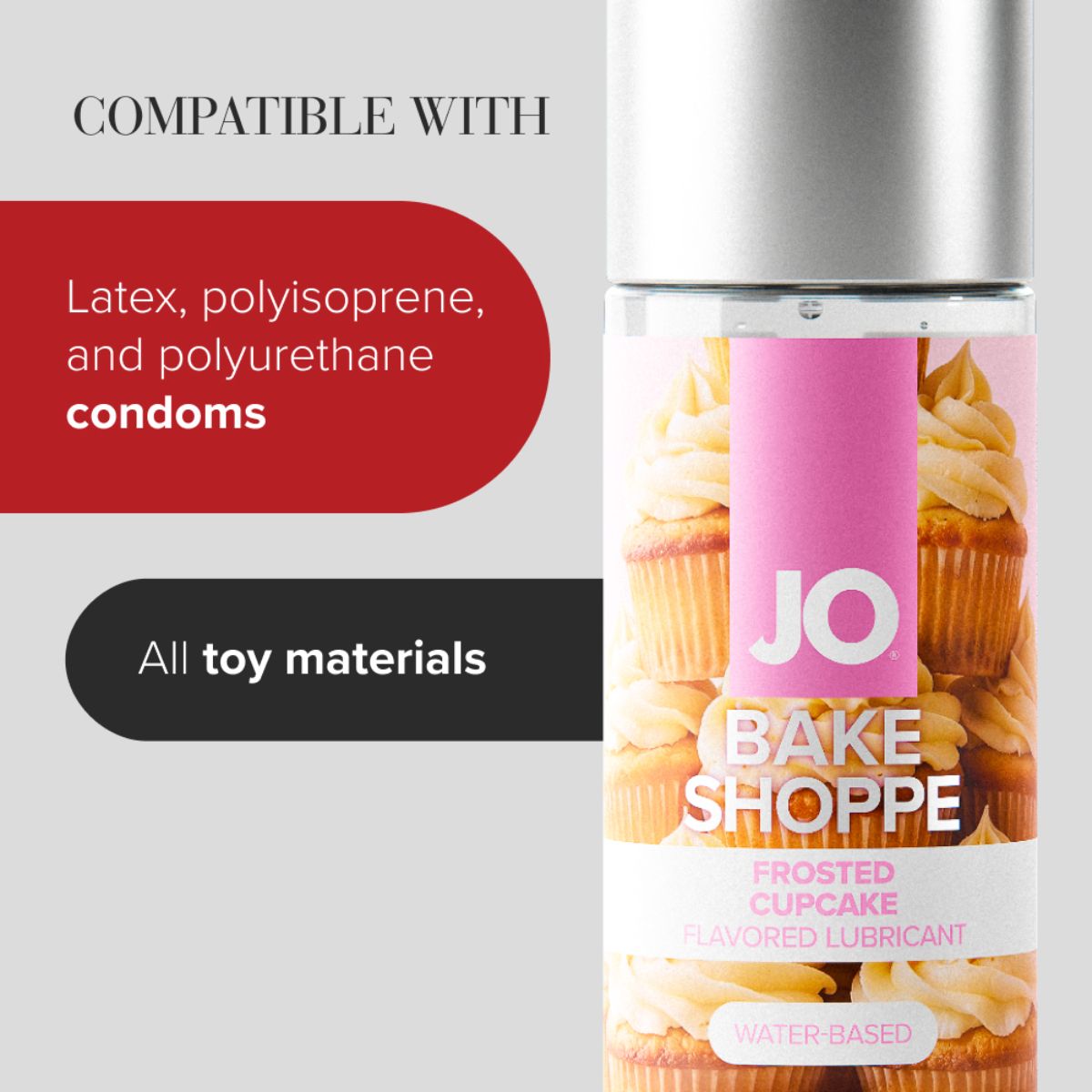JO Bake Shoppe Frosted Cupcake Lubricant 60ml | System JO