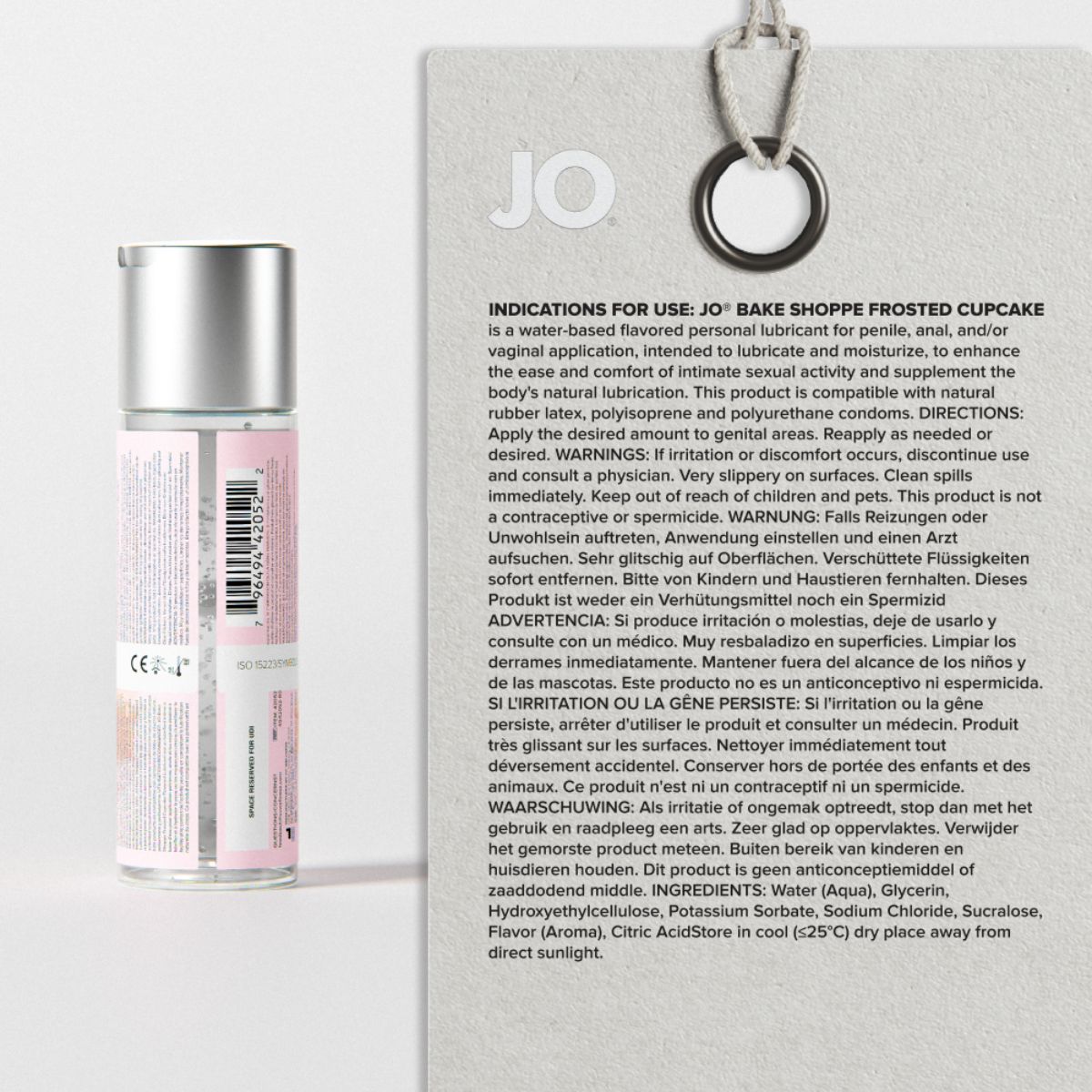 JO Bake Shoppe Frosted Cupcake Lubricant 60ml | System JO