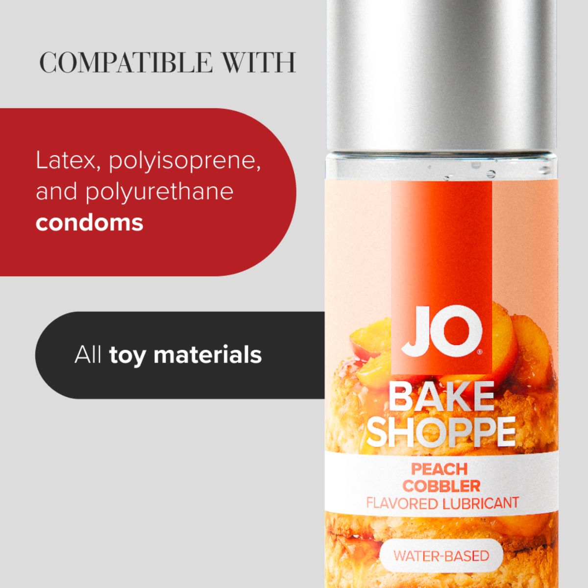 JO Bake Shoppe Peach Cobbler Lubricant 60ml | System JO
