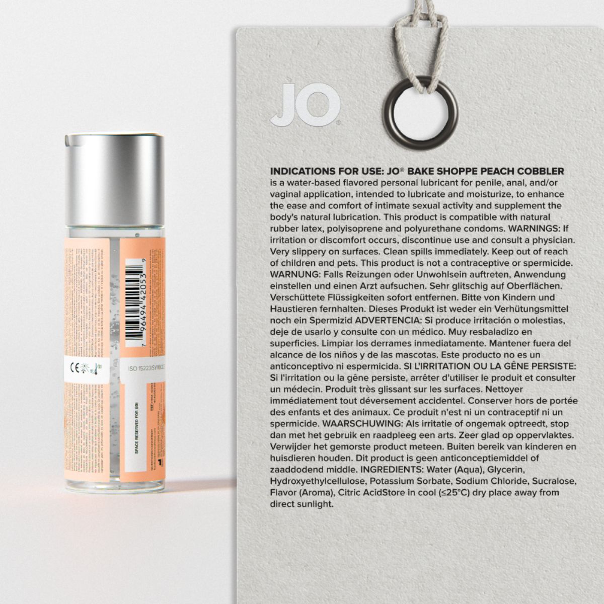 JO Bake Shoppe Peach Cobbler Lubricant 60ml | System JO