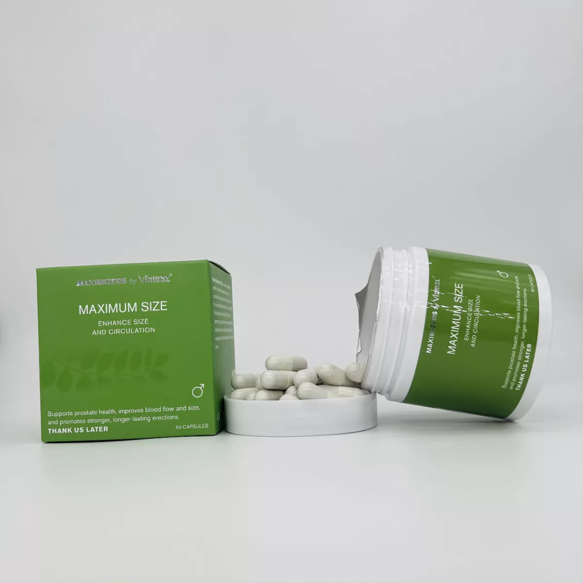 Maximizers by Viamax - Maximum Size - 60 Capsules