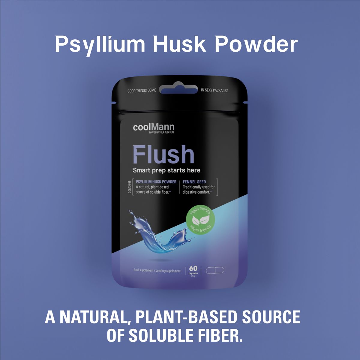 Flush Food Supplement Fiber Complex 60 pcs | Coolmann