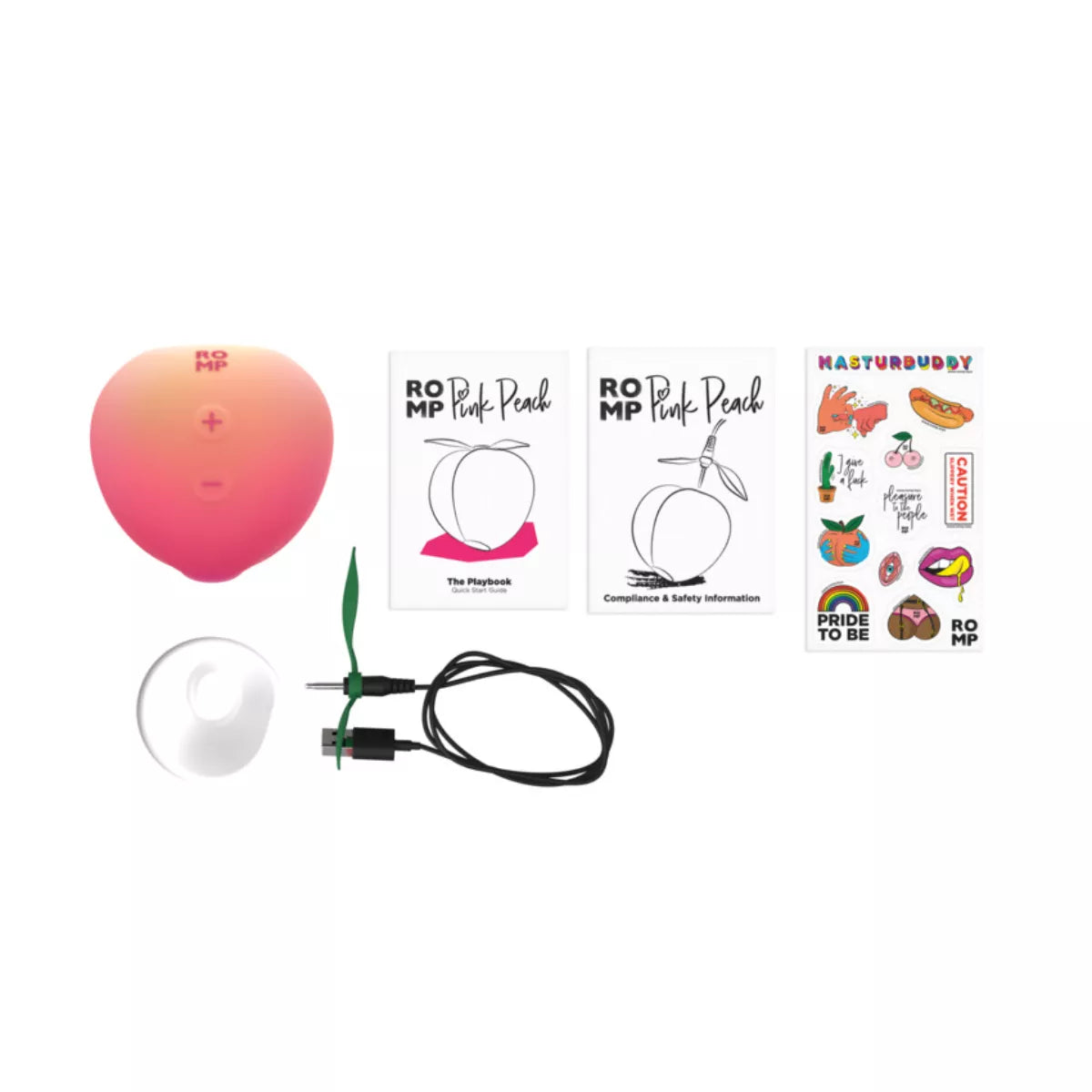 ROMP - Peach Air Pressure Stimulator - Pink