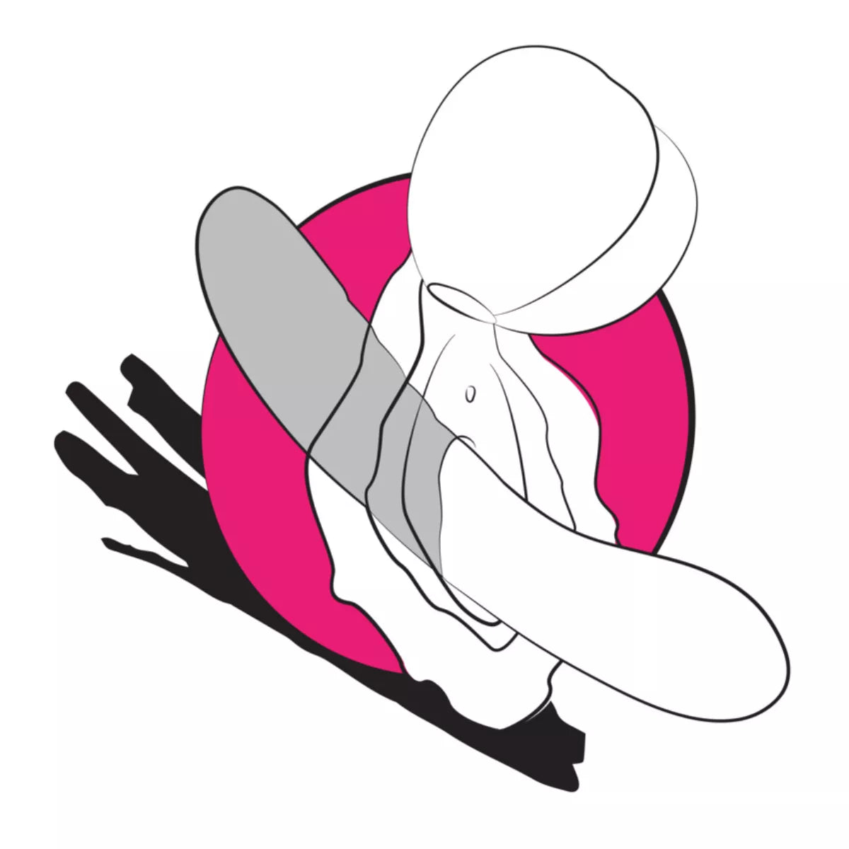 ROMP - Peach Air Pressure Stimulator - Pink