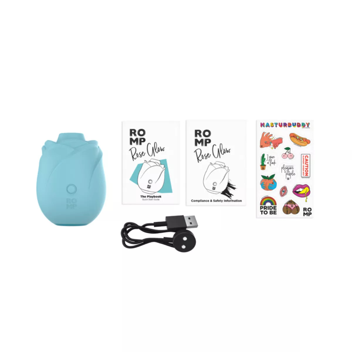 ROMP - Rose Glow Air Stimulator - Blue