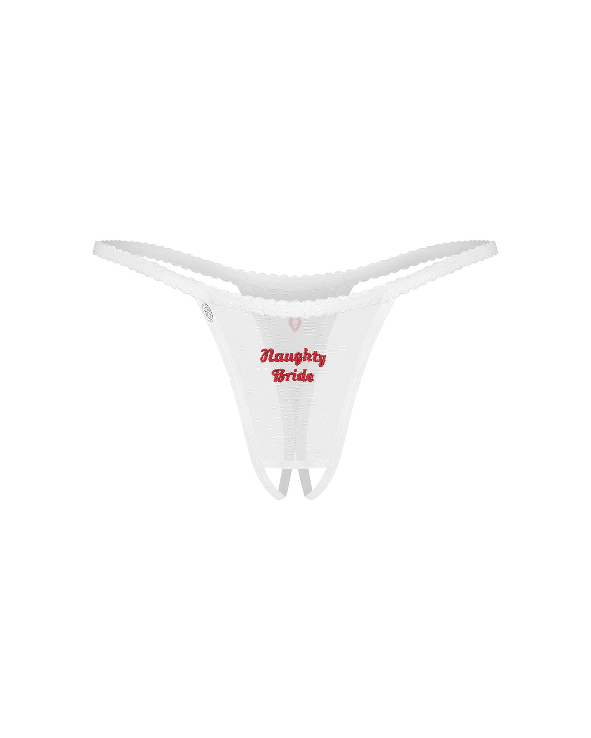 Weddya Bride Crotchless Thong | Obsessive