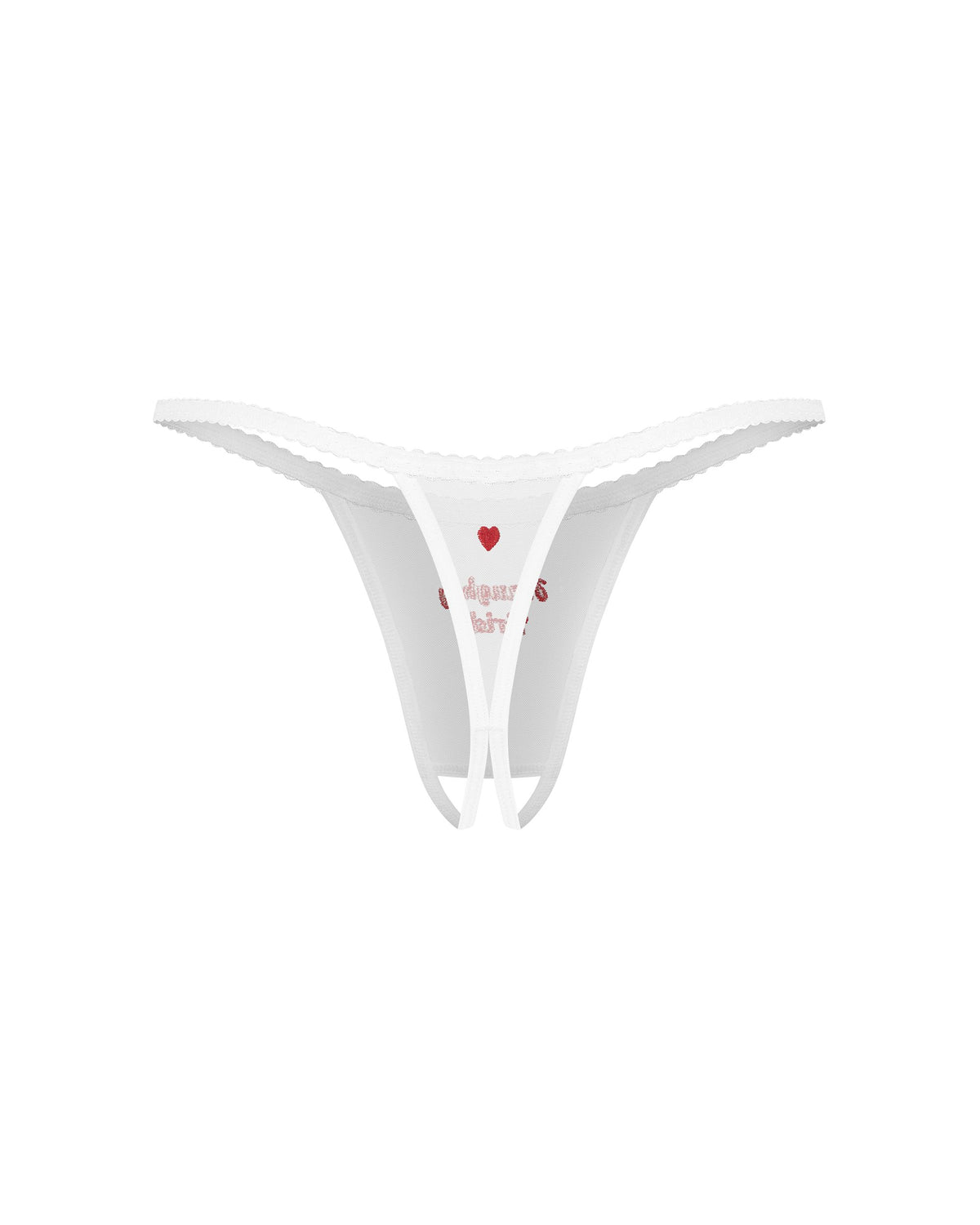 Weddya Bride Crotchless Thong | Obsessive