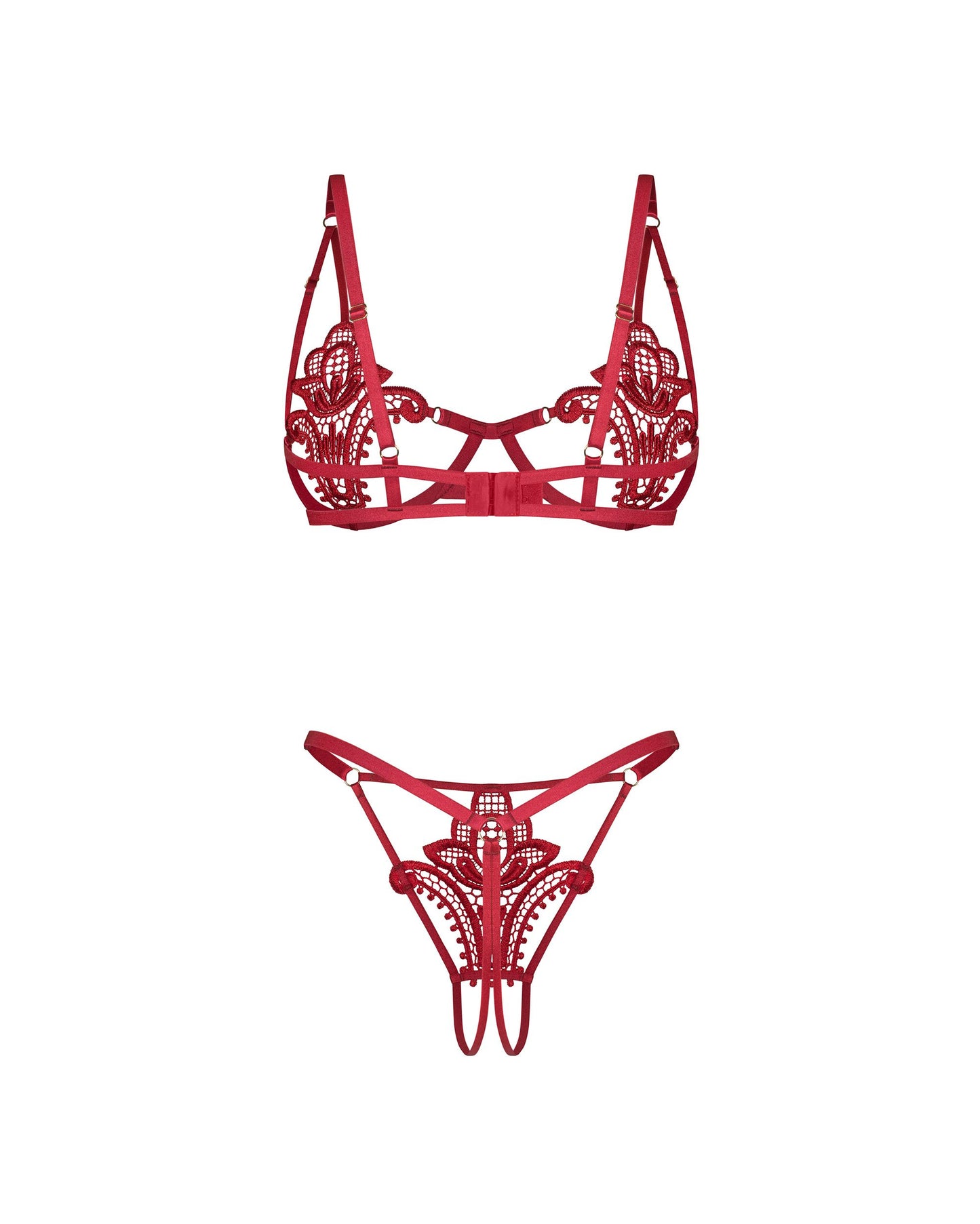 Luise Sublim 2-pcs Crotchless Set | Obsessive
