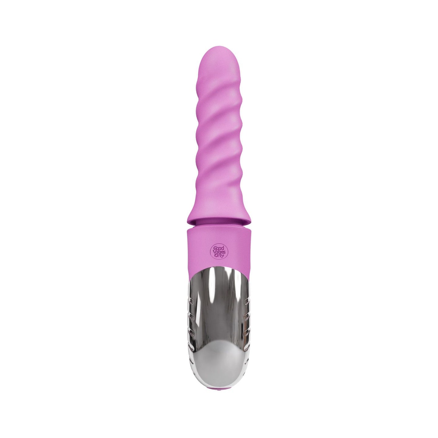 Good Vibes Only - 360° Rotating Thrusting Vibrator - Pink