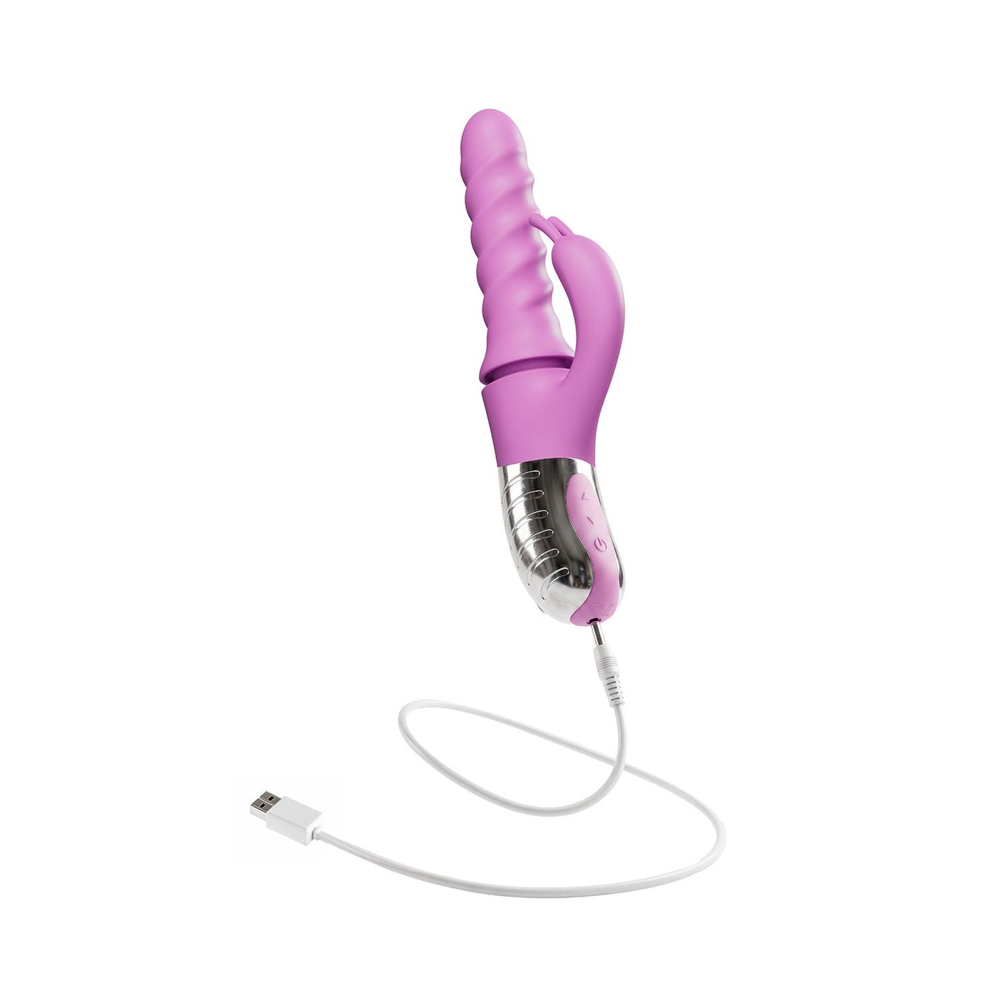 Good Vibes Only - 360° Rotating Thrusting Vibrator - Pink