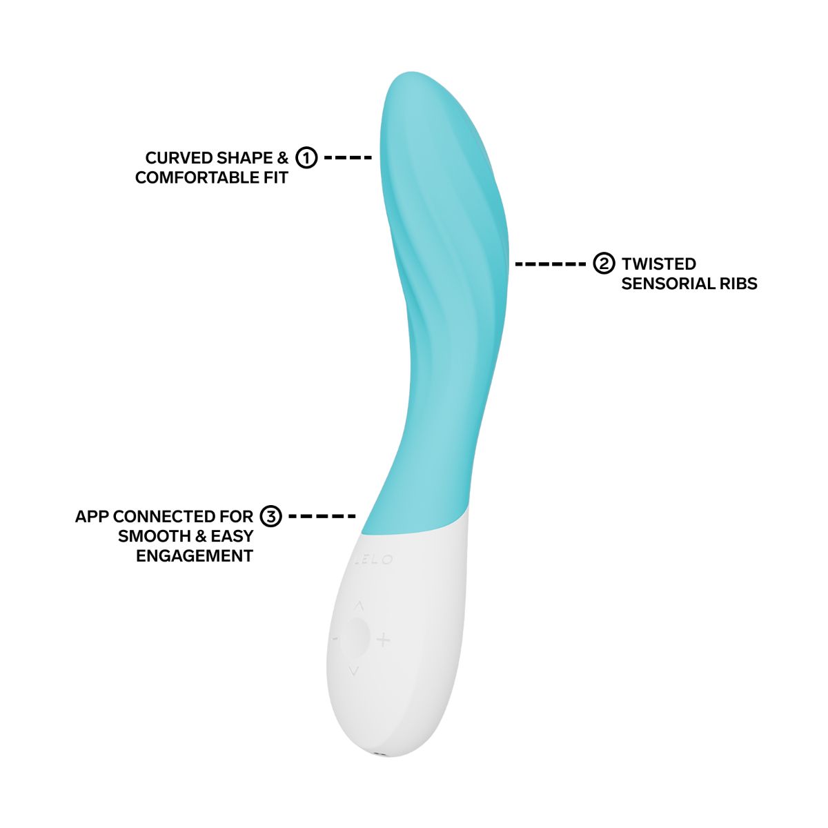 LELO - MONA Twist G - Spot Vibrator - Aqua