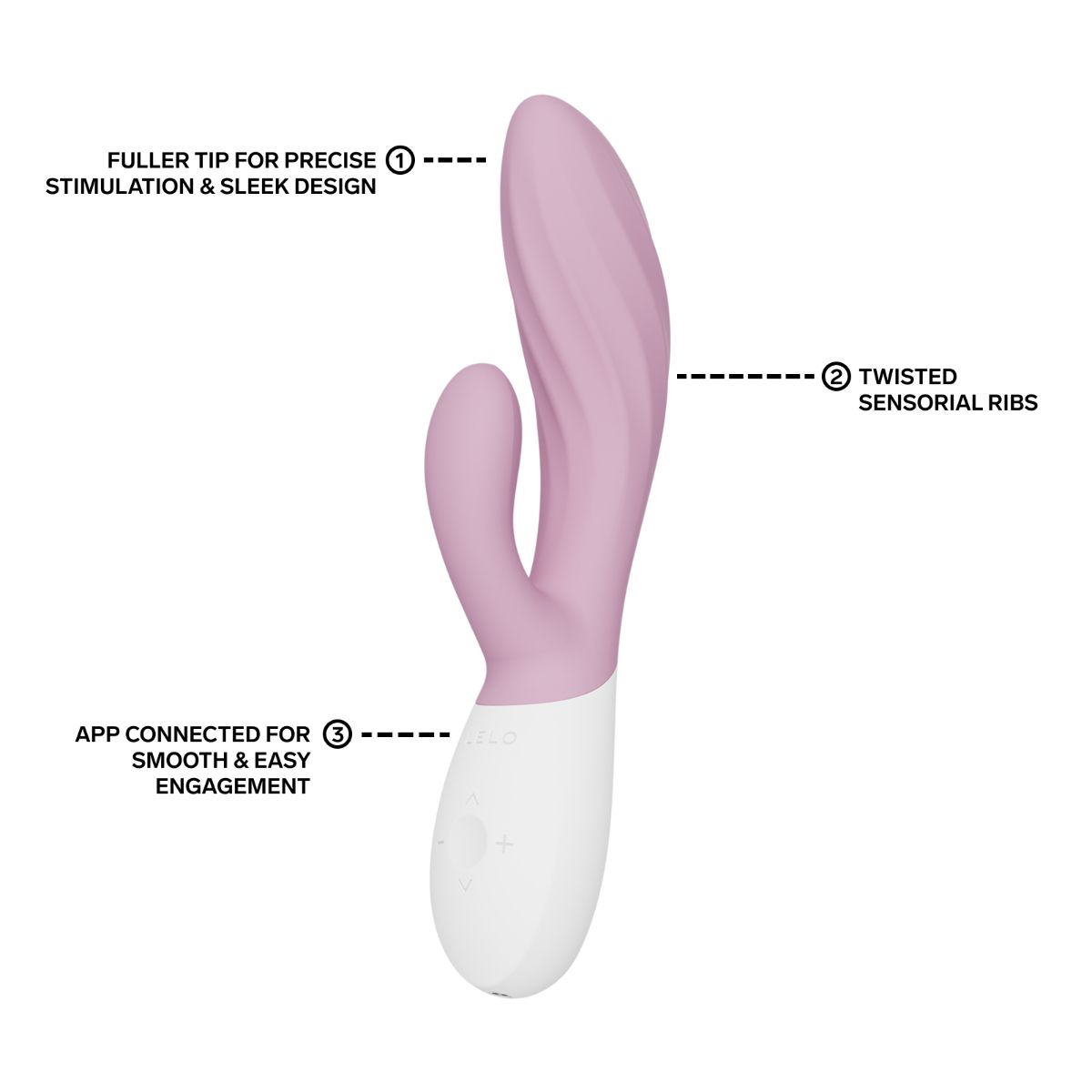 LELO - INA Twist Dual - Action Massager - Soft Pink