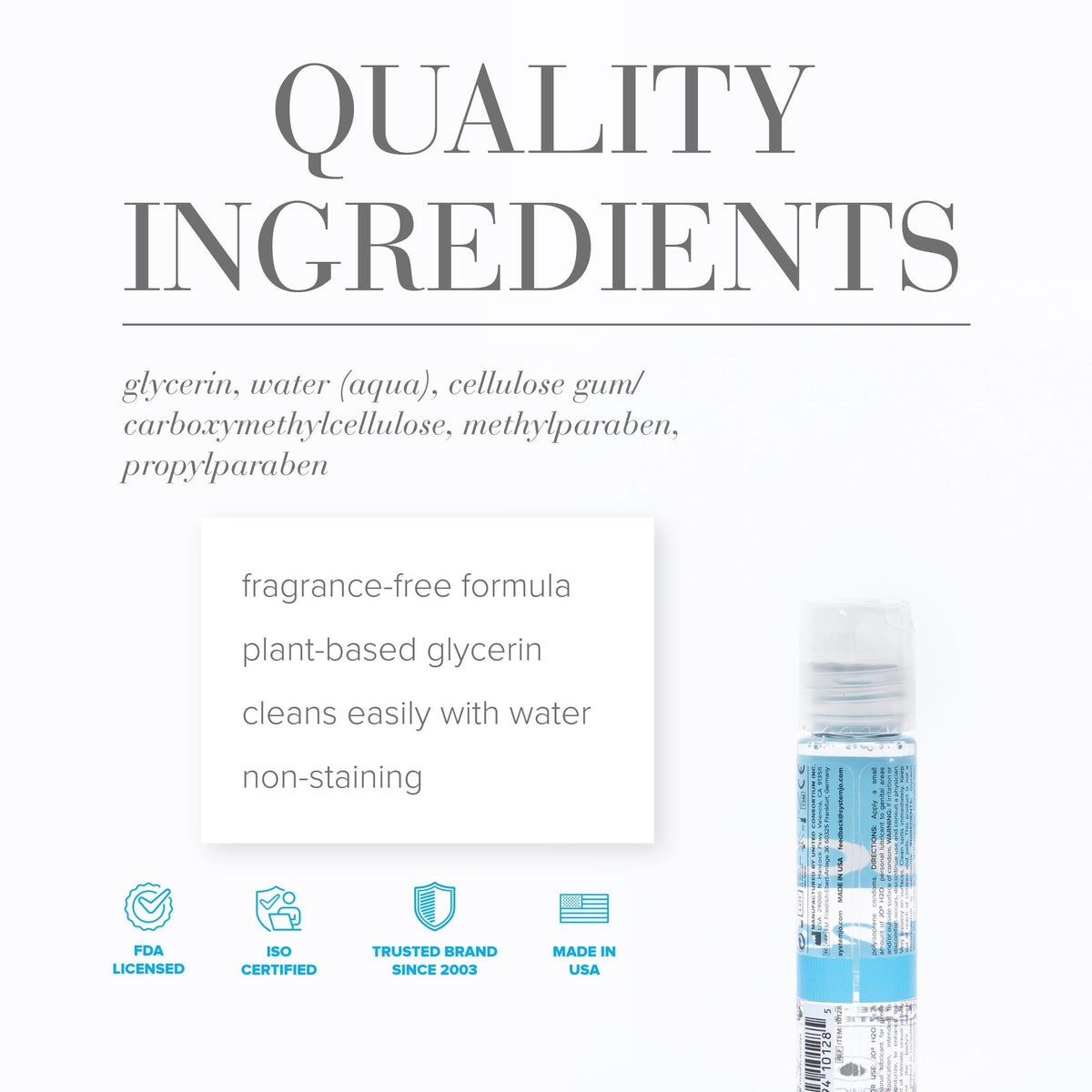 JO H2O Water-Based Lubricant 30 ml | System JO