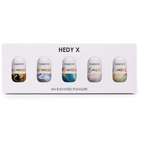 Hedy X Masturbator - Mixed Textures - 5 pieces | SVAKOM — White