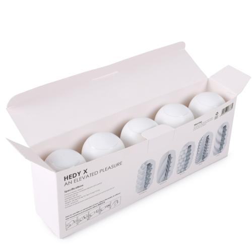 Hedy X Masturbator - Mixed Textures - 5 pieces | SVAKOM — White