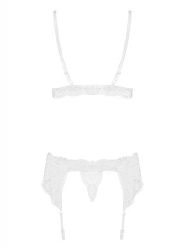3-Piece Lace Garter Set - White | Obsessive — White