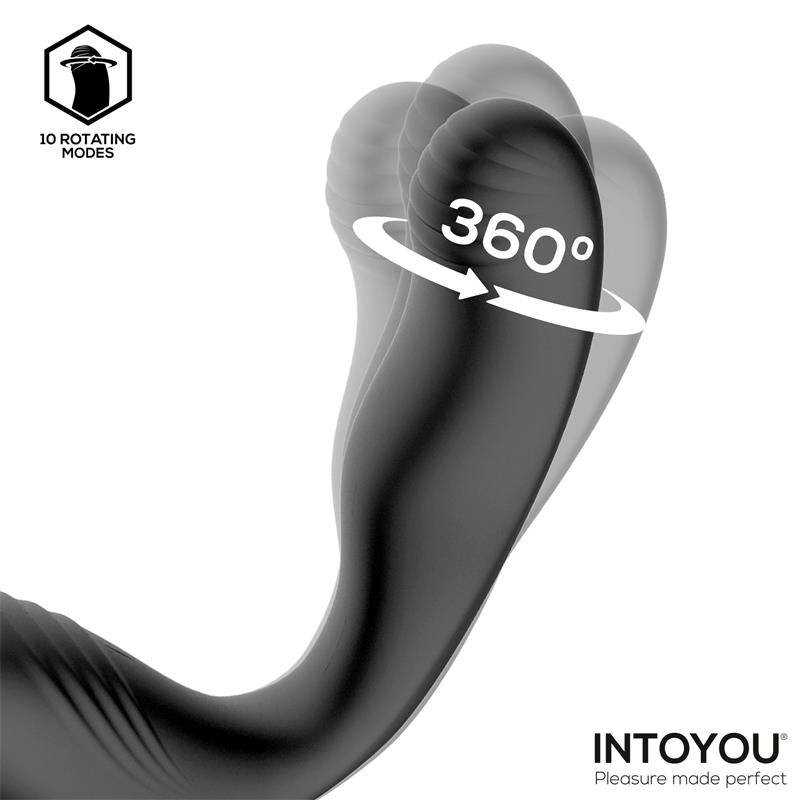 Bruce 360° Prostate Massager with Double Cock Ring | Intoyou