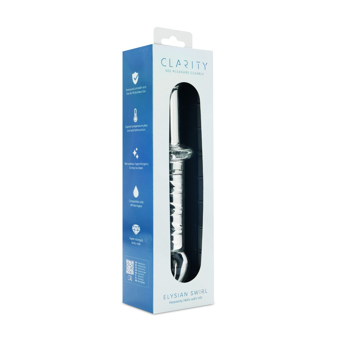 Glass Dildo Elysian Swirl | Clarity
