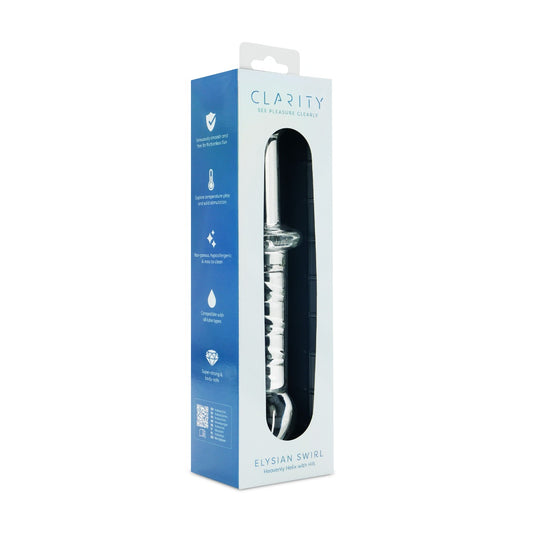 Glass Dildo Elysian Swirl | Clarity