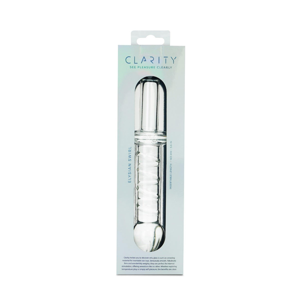 Glass Dildo Elysian Swirl | Clarity