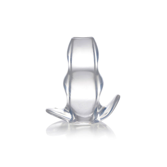 Clear View Hollow Anal Plug - Large