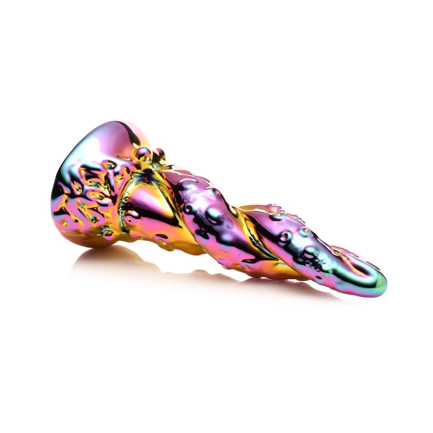 Creature Cocks - Enchanting Rainbow Glass Dildo - Yellow & Pink