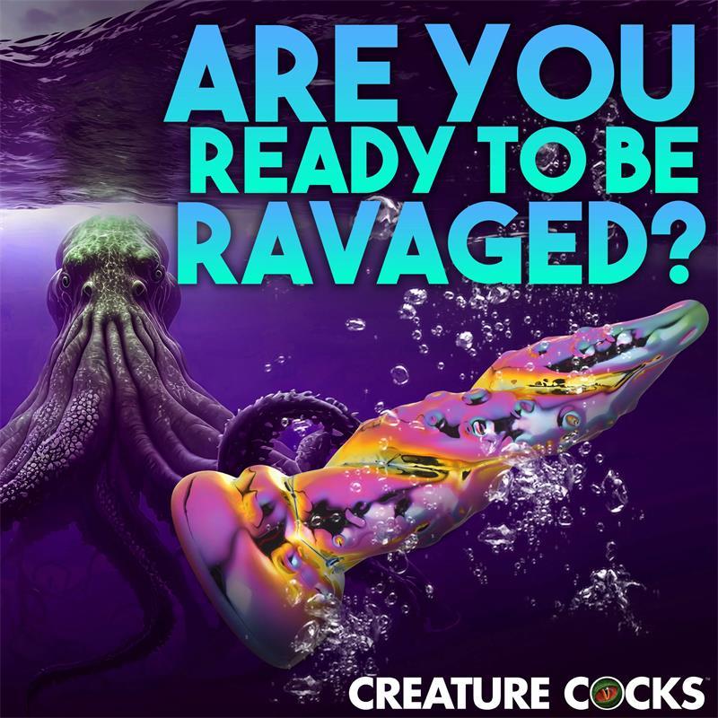 Enchanting Rainbow Glass Dildo Yellow & 6.3 Inch (16 cm) | Creature Cocks