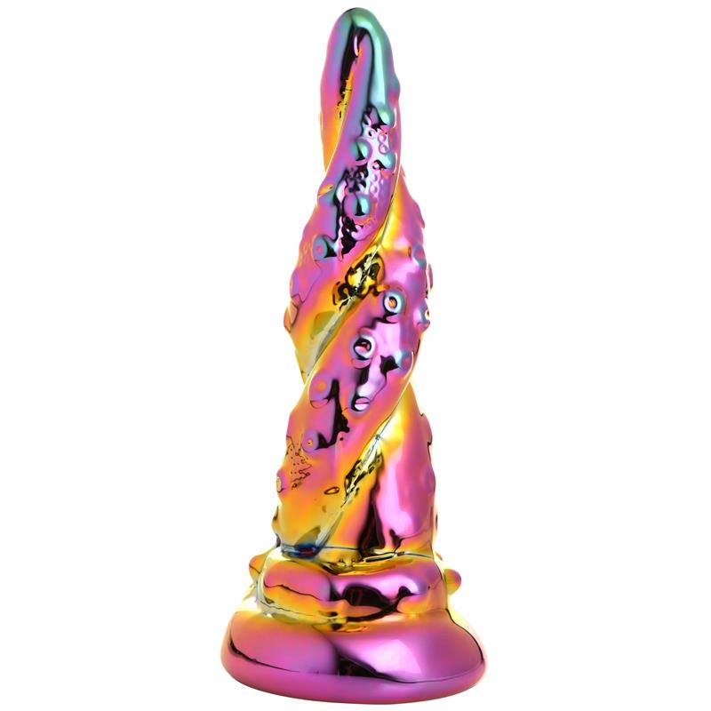 Enchanting Rainbow Glass Dildo Yellow & 6.3 Inch (16 cm) | Creature Cocks