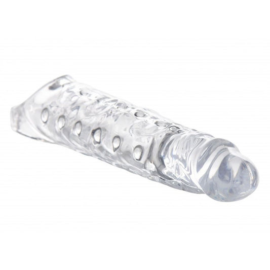 Extender Penis Sleeve With Nubs - Clear