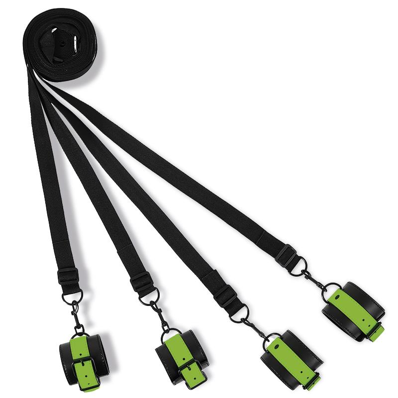 Glow in the Dark Cuffs and Bed Restraint Set | Intoyou