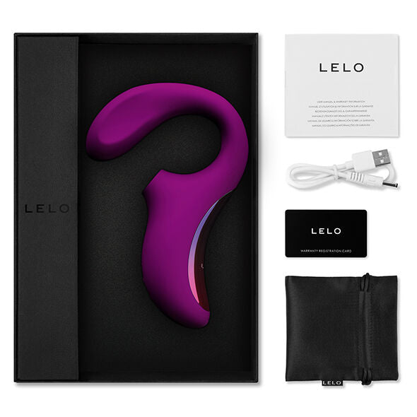 Lelo - Enigma Double Suction Stimulation Purple Massager – Clitoral Vibrator