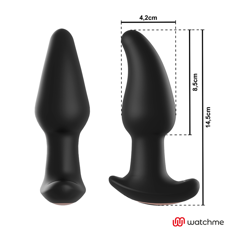 Anbiguo - Watchme Remote Control Anal Plug Vibrator with Rotation of Amadeus Pearls – Vibrating Butt Plug