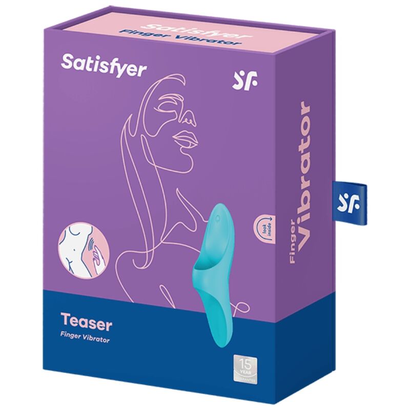 Satisfyer - Teaser Finger Vibrator Blue Light – Mini Finger Vibrator