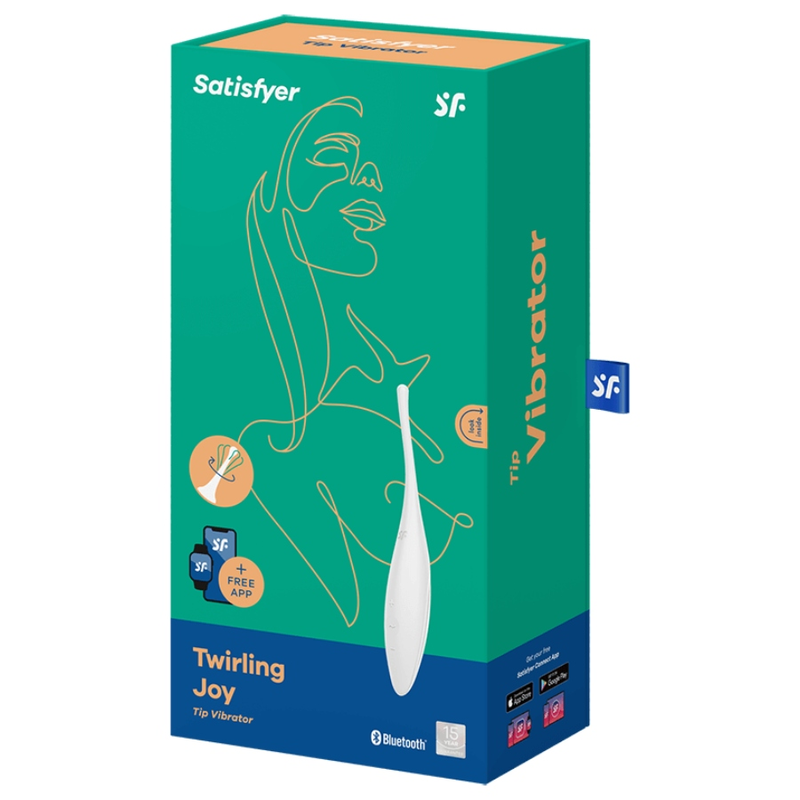 Satisfyer - Twirling Joy Clit Tip Vibrator White – Clitoral Vibrator