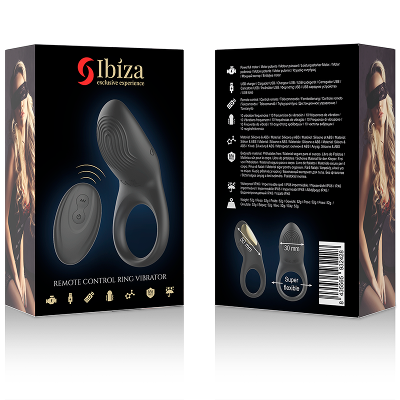 Ibiza - Full Contact Remote Control Vibrating Ring