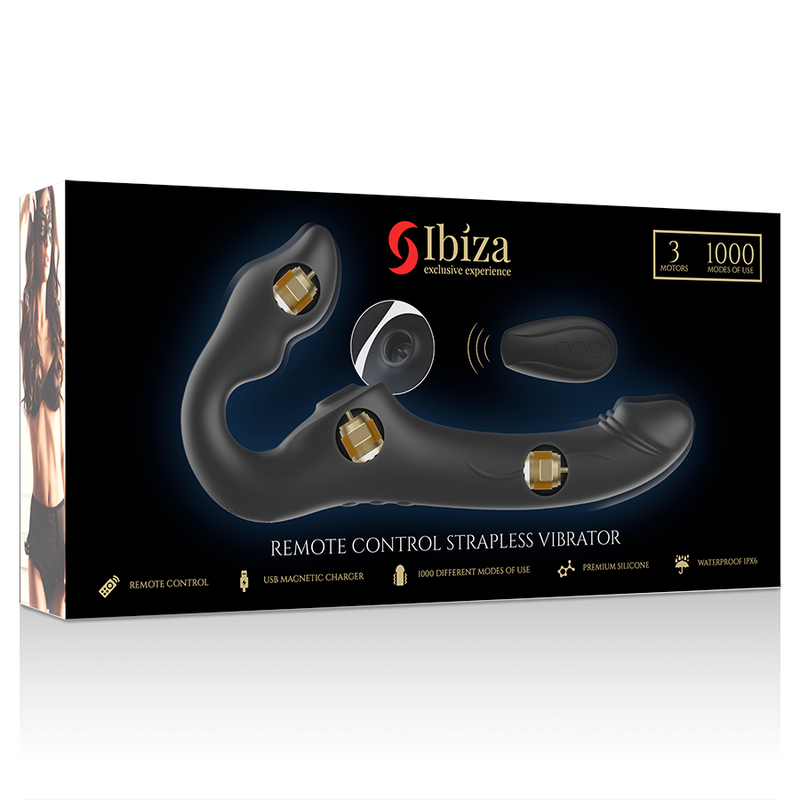 Ibiza - Remote Control Strapless Vibrator 3 Motors 1000 Combinations. – Remote Control Vibrator