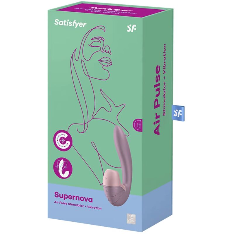 Satisfyer - Supernova Air Pulse Stimulator & Vibration Pink – Clitoral Suction Toy