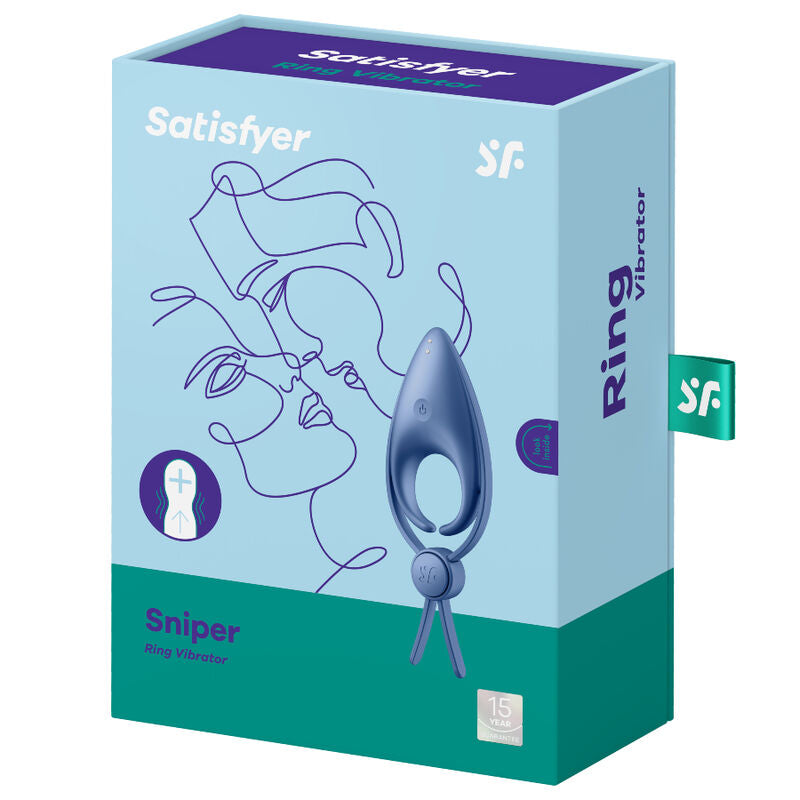 Satisfyer - Sniper Ring Vibrator Blue – Vibrating Cock Ring