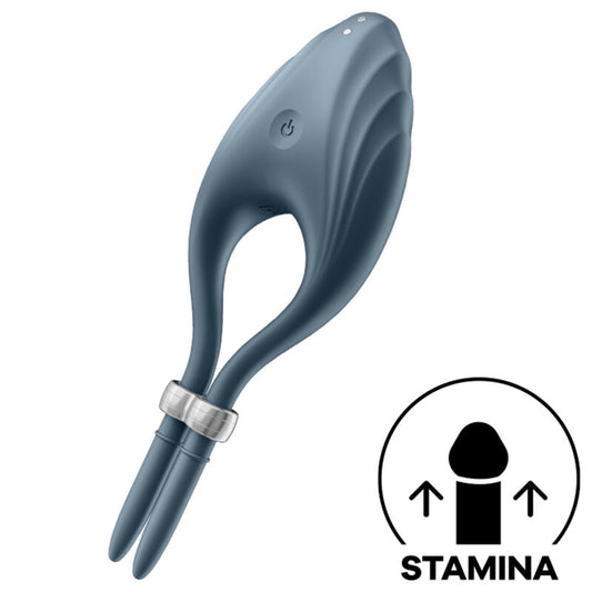 Satisfyer - Duelist Ring Vibrator Grey – Vibrating Cock Ring
