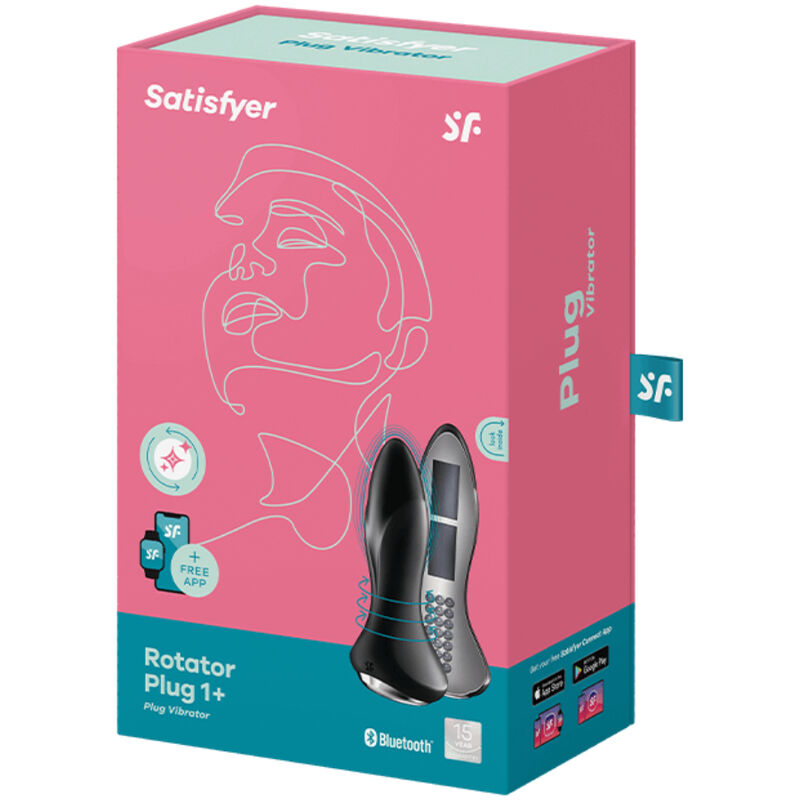 Satisfyer - Rotator Plug 1+ Vibrating Plug App Black – Vibrator