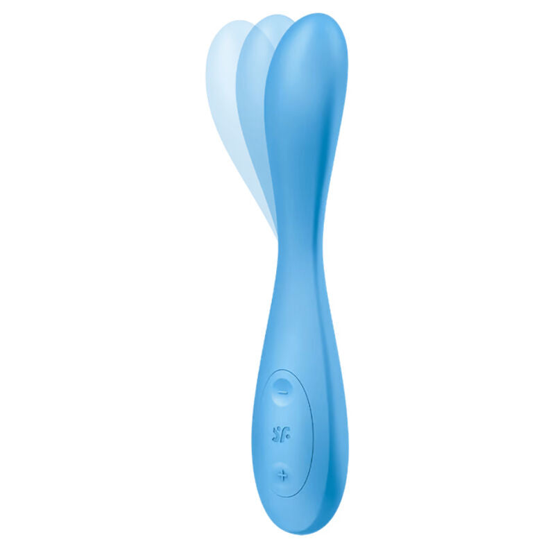 Satisfyer - G-Spot Flex 4+ Multi Vibrator App Blue – G Spot Vibrator