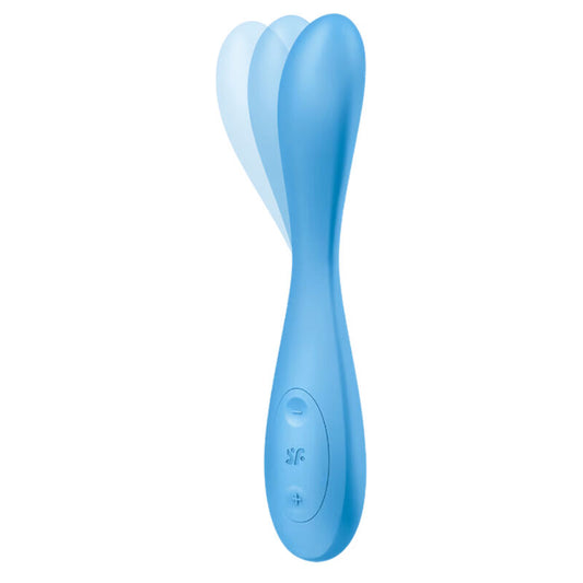 Satisfyer - G-Spot Flex 4+ Multi Vibrator App Blue – G Spot Vibrator